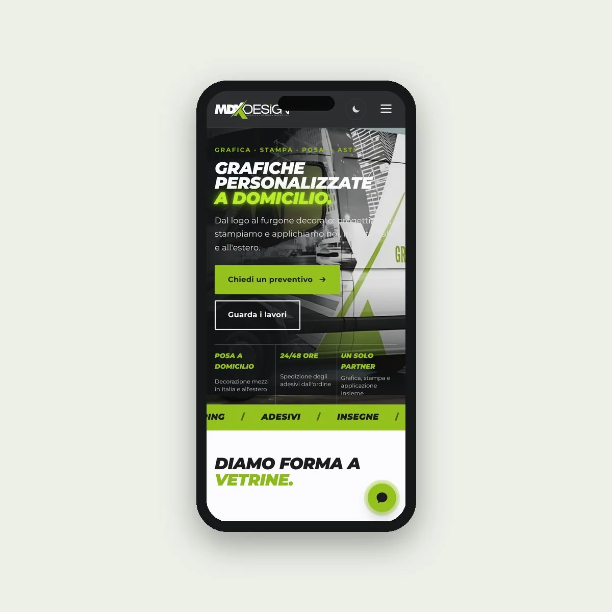 Versione da telefono